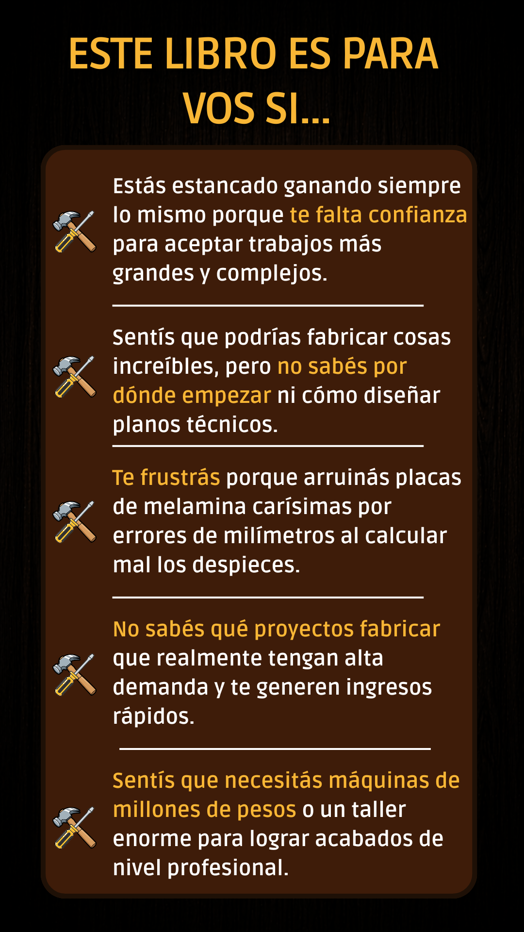 Este libro es para vos si