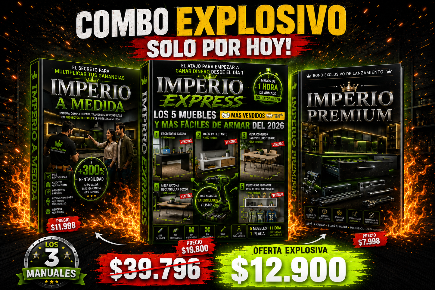 COMBO EXPLOSIVO 3 EN 1 - Oferta única lanzamiento